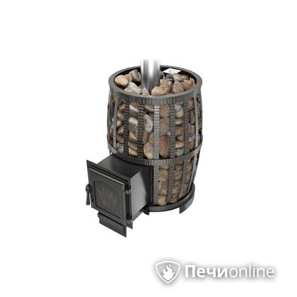 Дровяная печь-каменка Везувий Легенда Русский пар Ковка 18 (271) в Казани