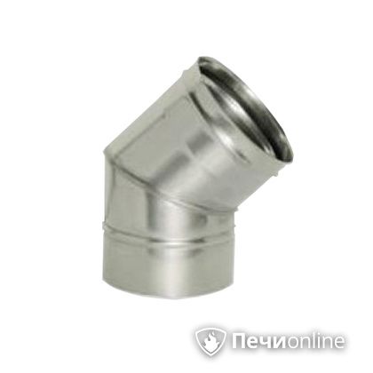 Дымоход Дымок Колено 45° одностенный 0.5 мм ОТНR45 120 в Казани
