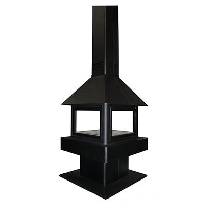 Печь-камин Бавария (Экокамин) Эклипс островной гигант 4D в Казани