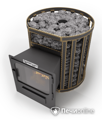 Дровяные печи-каменки Сабантуй Булава Чугун 16 панорама в Казани