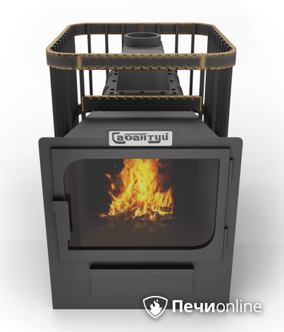Дровяные печи-каменки Сабантуй Квадро Чугун 24 панорама в Казани