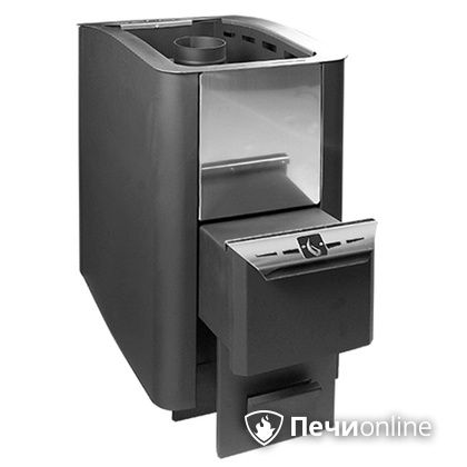 Дровяная банная печь Конвектика 26 антрацит в Казани