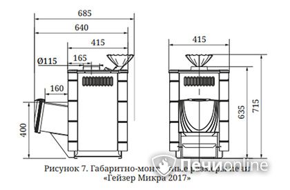 Дровяная печь-каменка TMF Гейзер Микра 2017 Inox ДА ЗК ТО терракота в Казани
