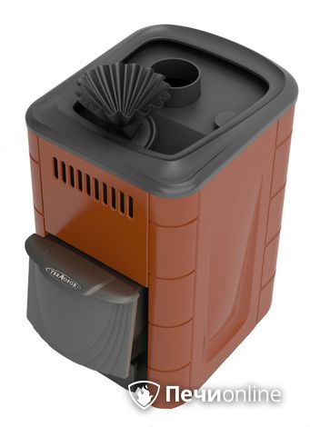 Дровяная печь-каменка TMF Гейзер Мини 2016 Carbon ДА КТК ЗК терракота в Казани