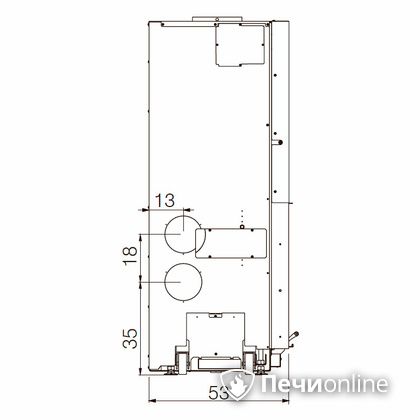 Каминная топка Edilkamin WINDO 90 nero в Казани