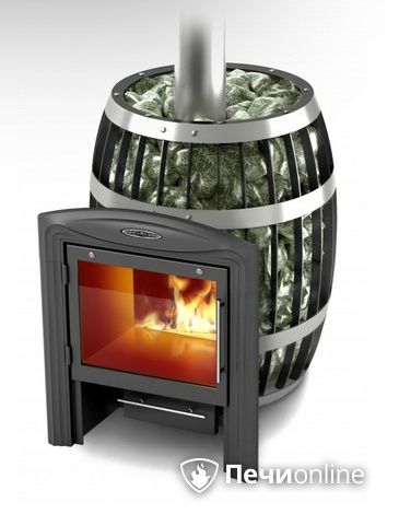 Дровяная банная печь TMF Саяны Carbon Витра в Казани
