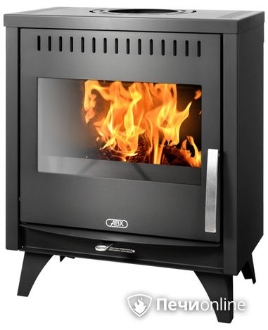 Печь-камин ABX Tampa, черная сталь в Казани