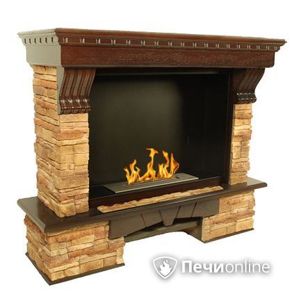 Биокамин Firebird Валенсия (Valencia) темный дуб, угловой в Казани