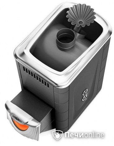 Дровяная банная печь TMF Ангара 2012 Inox ДНС ЗК ТО антрацит в Казани