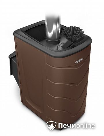 Дровяная банная печь TMF Гейзер 2014 Inox ДА ЗК шоколад в Казани