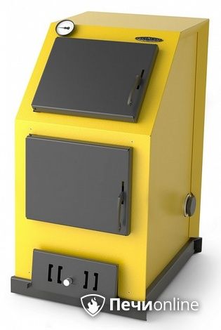Твердотопливный котел TMF Оптимус Лайт 25кВт под АРТ и ТЭН желтый в Казани