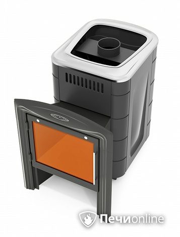 Дровяная банная печь TMF Компакт 2017 Inox Витра антрацит в Казани