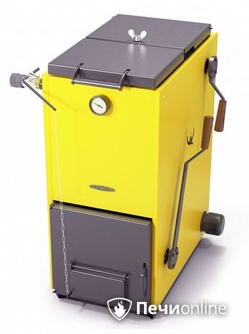 Твердотопливный котел TMF Цельсий Электро 16кВт АРТ ТЭН 6кВт желтый в Казани