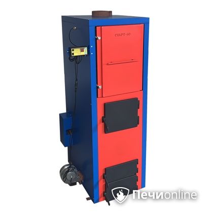 Твердотопливный котел длительного горения Старт 50-Long-MAX (левый) в Казани