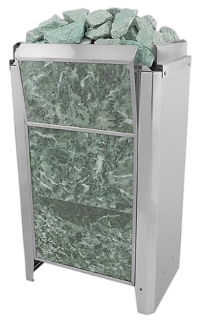 Электрокаменка для сауны Политех Kristina Classic Stone облицованная змеевиком 16 кВт в Казани