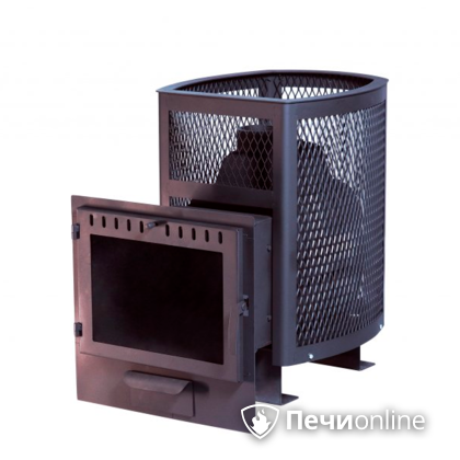 Дровяная банная печь НМК Сибирь Сибирь 20 сетка зк, панорама в Казани