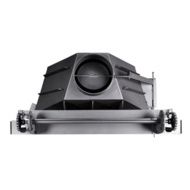 Каминная топка Бавария (Экокамин) Альфа 800 с контргрузом, черный шамот