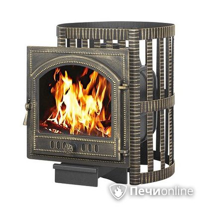 Дровяная банная печь Везувий Легенда Ковка 16 (205) чугун в Казани