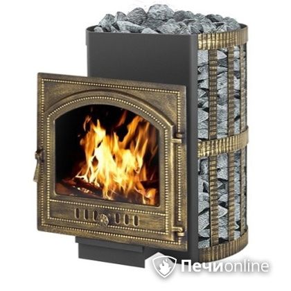 Дровяная банная печь Везувий Скиф Ковка 22 (205) в Казани