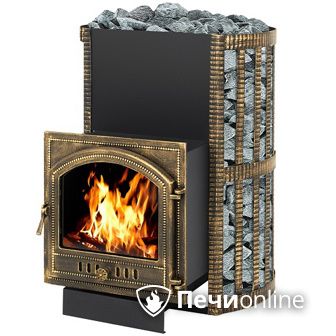 Дровяная банная печь Везувий Скиф Ковка 38 (205) в Казани