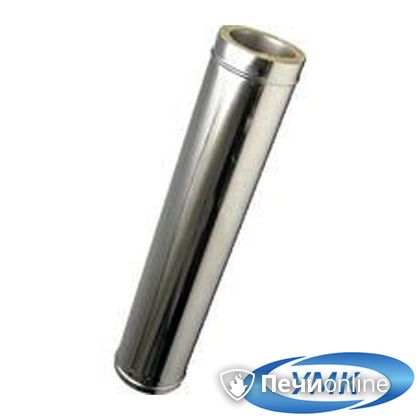 Дымоход УМК 1.0м 100х160 Н+Н 1,0мм 0,5мм по воде в Казани