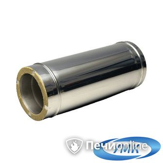 Дымоход УМК Сэндвич-труба 0.5м 140х200 Н+Оц 0.5мм 0.5мм по воде в Казани