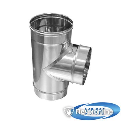 Дымоход УМК Тройник 90° D100 0.5мм нержавейка в Казани