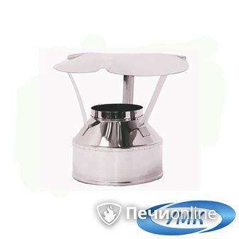 Дымоход УМК Оголовок D200х280 Н+Н 0.5мм 0.5мм по воде в Казани