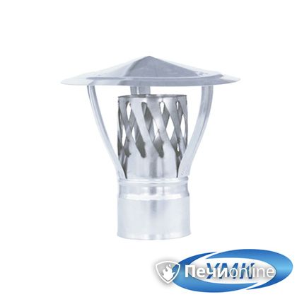 Дымоход УМК Зонт с искрогасителем D160 0.5 мм. нержавейка в Казани