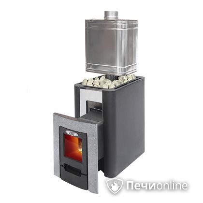 Дровяная банная печь УЗПО Жарсталь Волжанка Порта дверца со стеклом в Казани