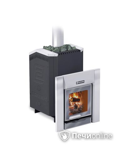 Дровяная банная печь Ермак 12-Премиум стальная топка 8мм в Казани