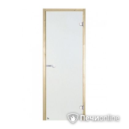 Дверь для бани Harvia Стеклянная дверь для сауны 7/19 коробка сосна сатин D71905М в Казани